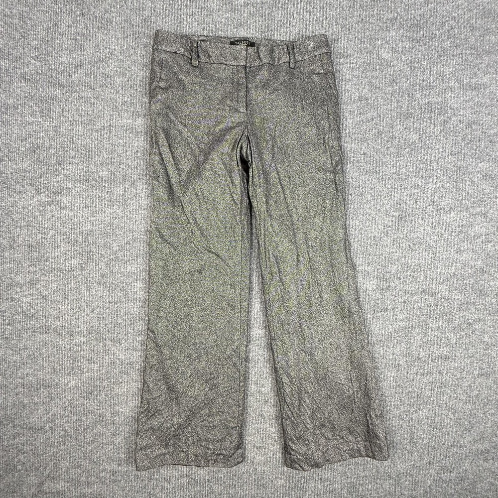 Talbots Dress Pants Womens 8P Gray Herringbone Tweed Lined Straight Leg Work